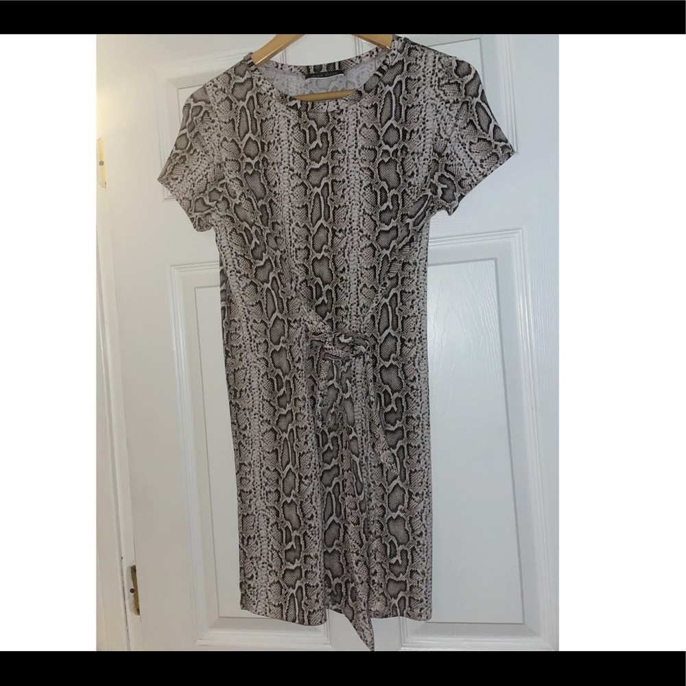 Snakeskin mini dress size medium